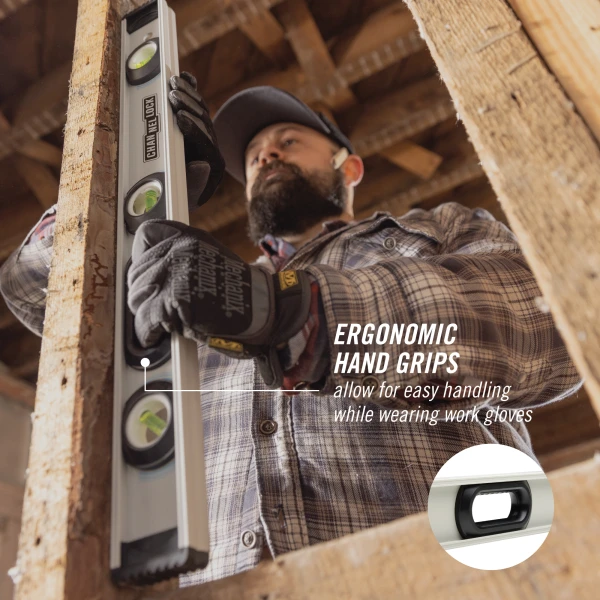 5100-0024 24-inch Professional-Grade Aluminum I-Beam Level