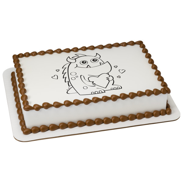 Paintable Monster Hugs PhotoCake® Edible Image®