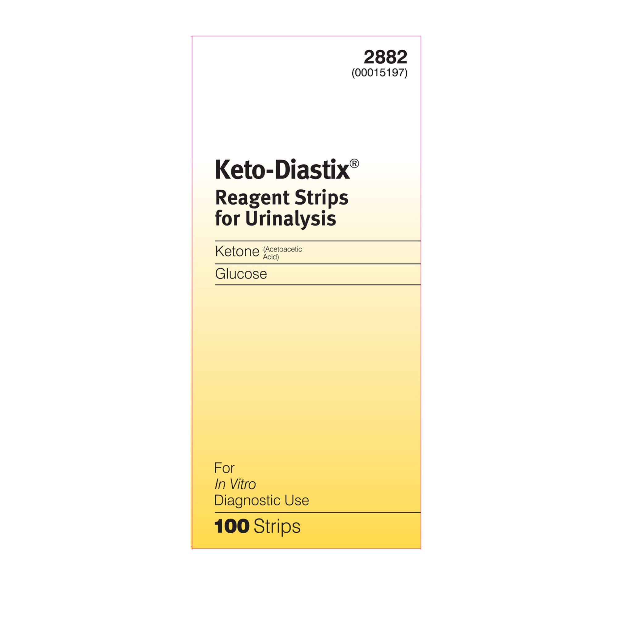Keto-Diastix® Urinalysis Reagent Strips, Ketone test