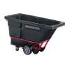Rubbermaid Commercial, BRUTE, Rotomolded Tilt Truck, Heavy Duty, 1/2 Cubic Yard, Black