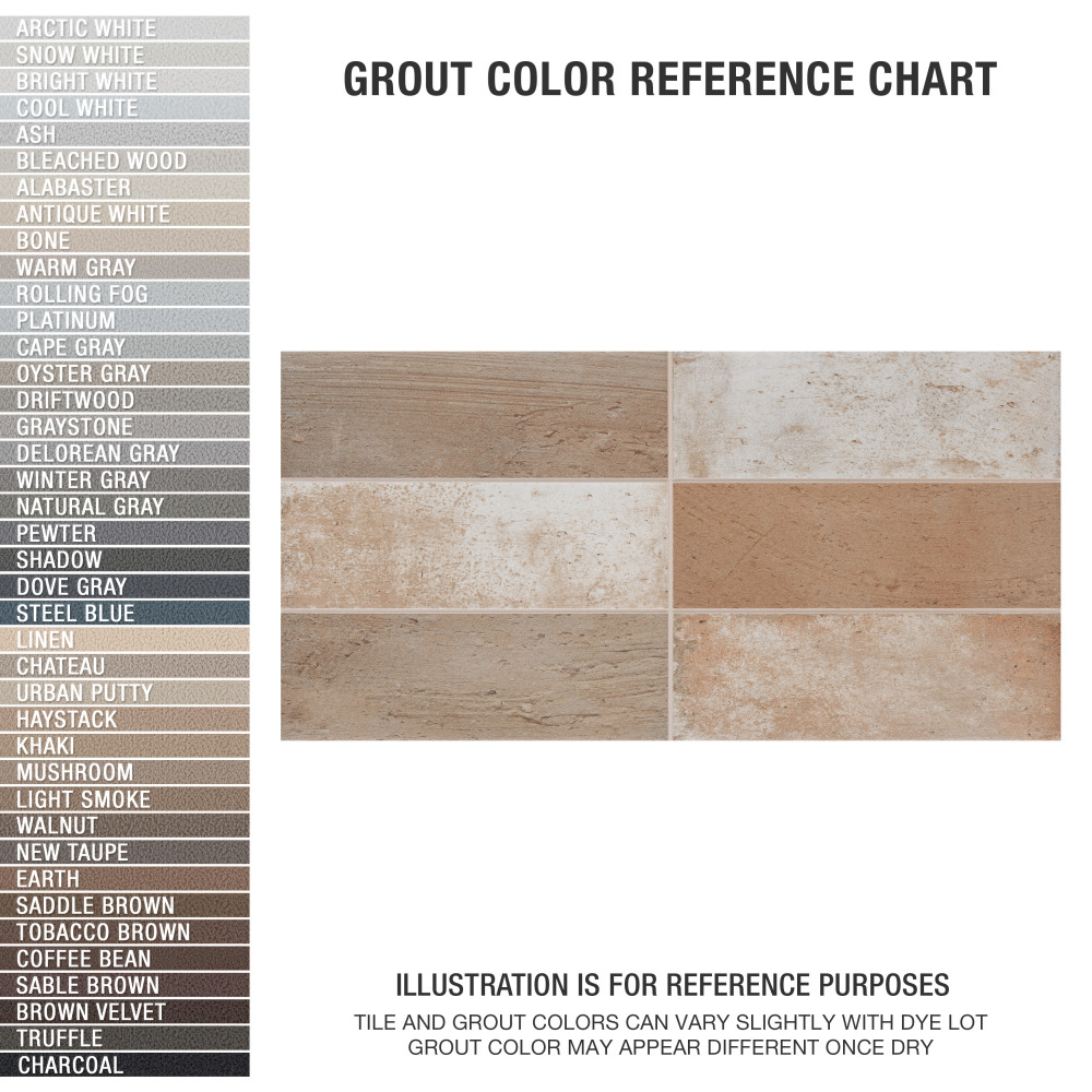 Kings Mud Sand 7-7/8 in. x 15-3/4 in. Ceramic Wall Tile