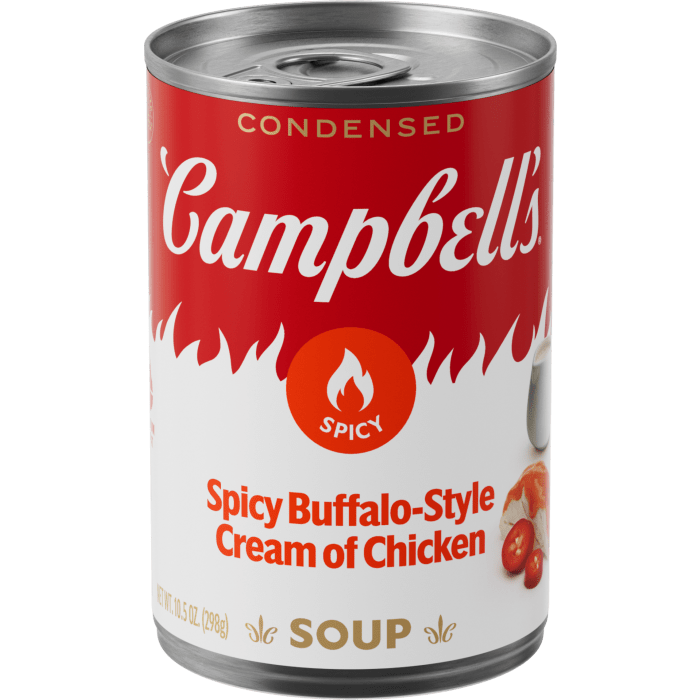 Spicy Buffalo-Style Cream of Chicken Soup
