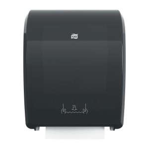 Tork, H80, Mechanical Roll Towel Dispenser, Black