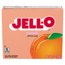 Jell-O Peach Gelatin Dessert, 3 oz Box