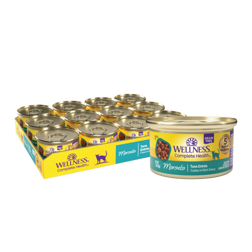 Wellness Complete Health Morsels Cubed Tuna Entree Front packaging