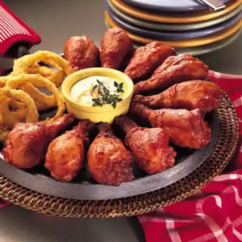 Tyson® Fully Cooked Hot BBQ Glazed Chicken Drumsticks_image_01
