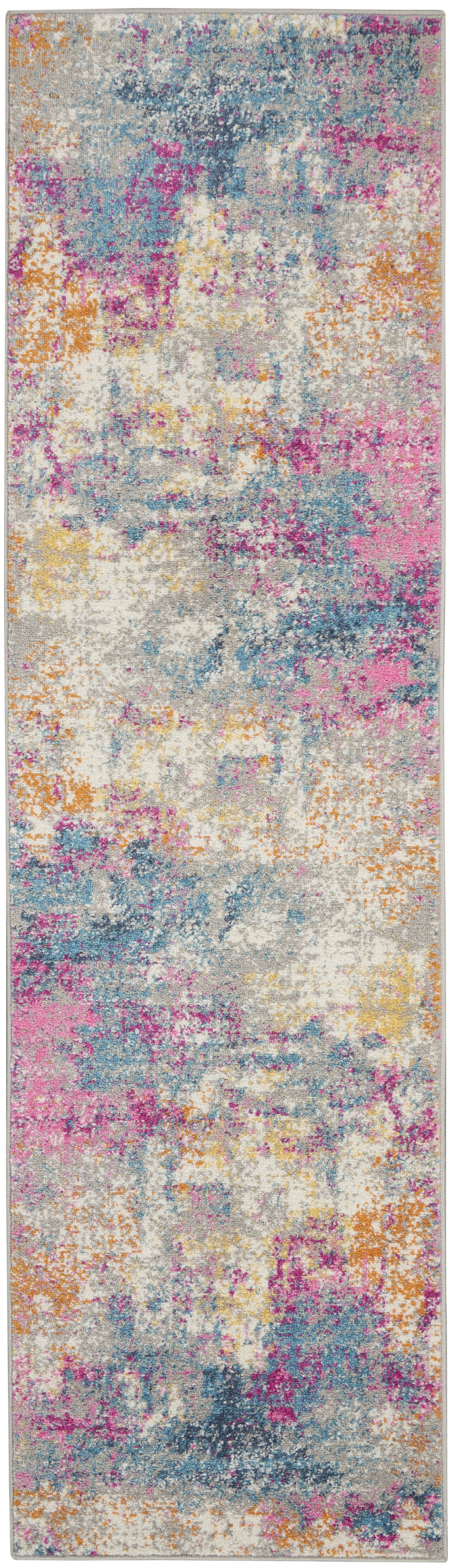 Nourison Passion 2'2" x 12' Ivory Multicolor Modern Indoor Rug