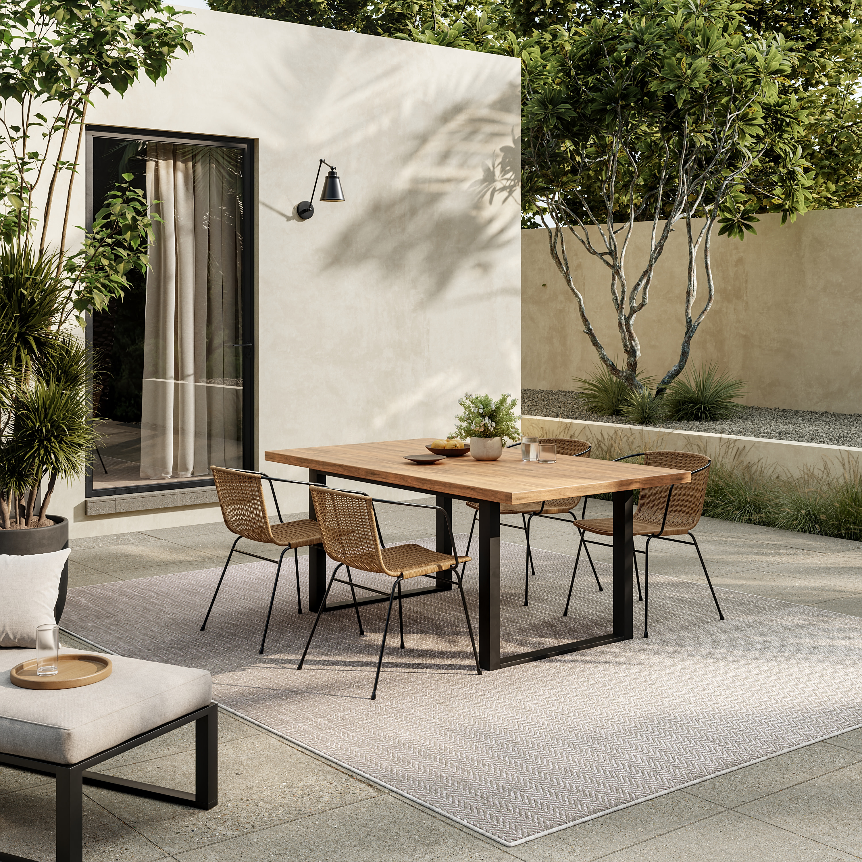 Nourison Horizon Indoor/Outdoor 9' x 12' Grey Modern Rug