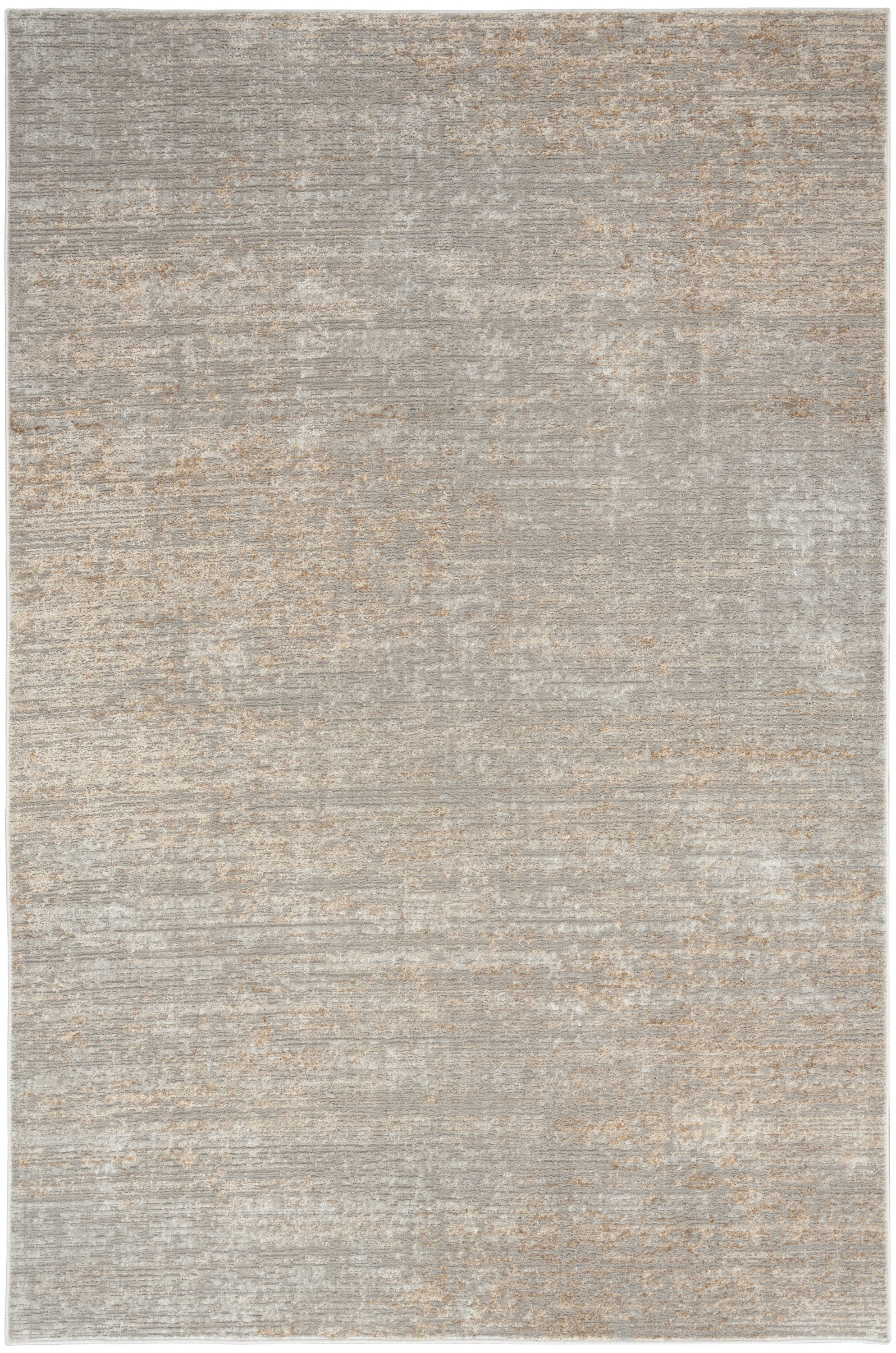 Calvin Klein CK029 Captivating 5'3" x 7'3" Grey Beige Modern Indoor Rug