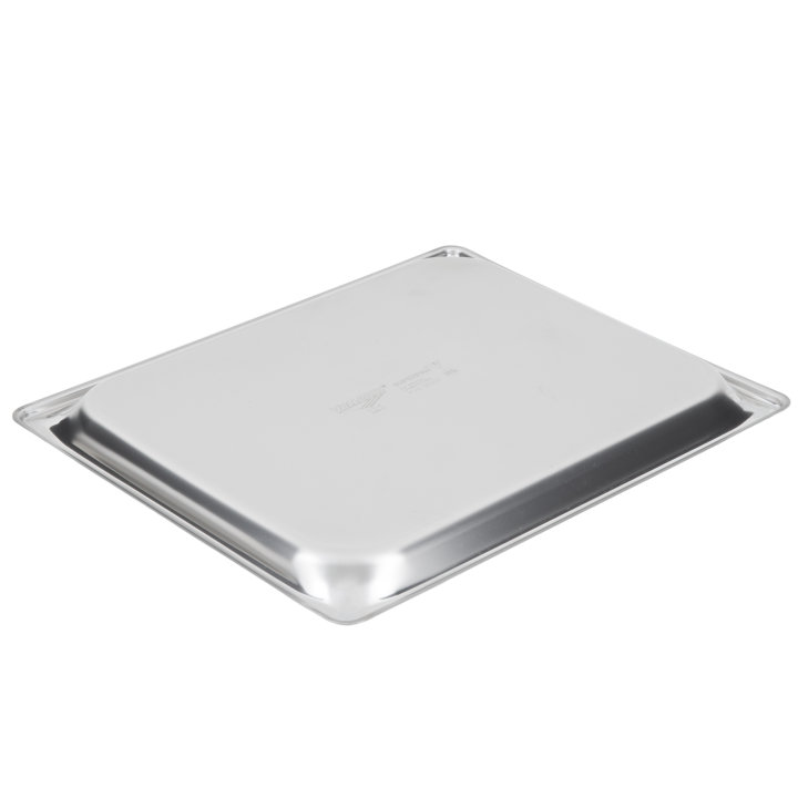Half-size ¾-inch-deep Super Pan V® stainless steel steam table pan