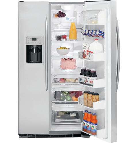 GE Profile™  25.6 Cu. Ft. Stainless Side-by-Side Refrigerator