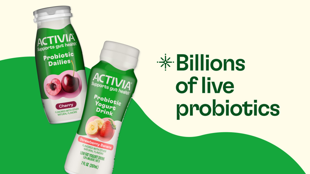 thumbnail video image 2 of Activia Probiotic Dailies Strawberry and Blueberry Low Fat Probiotic Yogurt Drinks, Helps Support Gut Health, 3.1 fl oz, 8 Count, 2 of 14