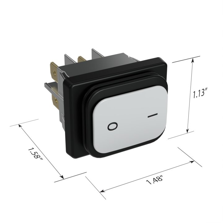 Rect Power Switch 240V Dpst