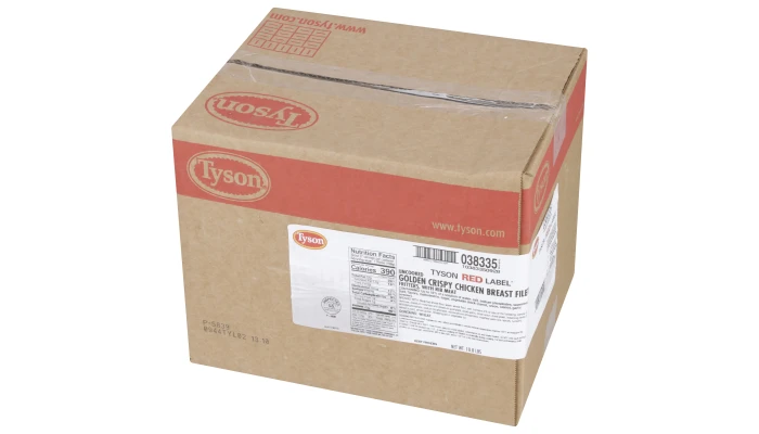 Tyson Red Label® Uncooked Golden Crispy Chicken Breast Filet Fritters, 6 oz. _image_5