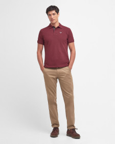 Tartan Pique Polo Shirt Ruby