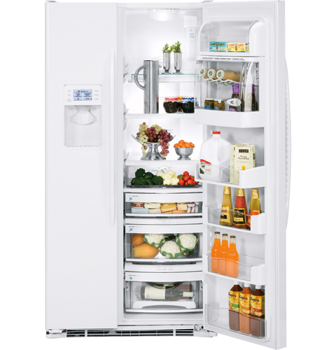 GE Profile™ Counter-Depth 23.2 Cu. Ft. Side-by-Side with Integrated Dispenser