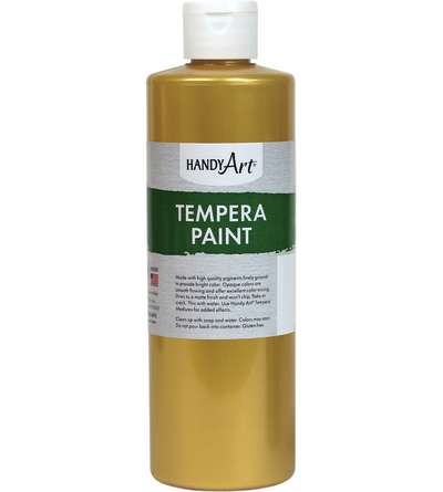 Handy Art® Metallic Tempera Paint, 16 oz., Gold