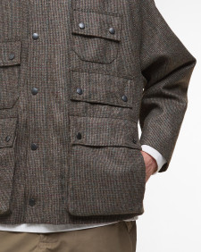 Editor Wool Jacket Olive Check