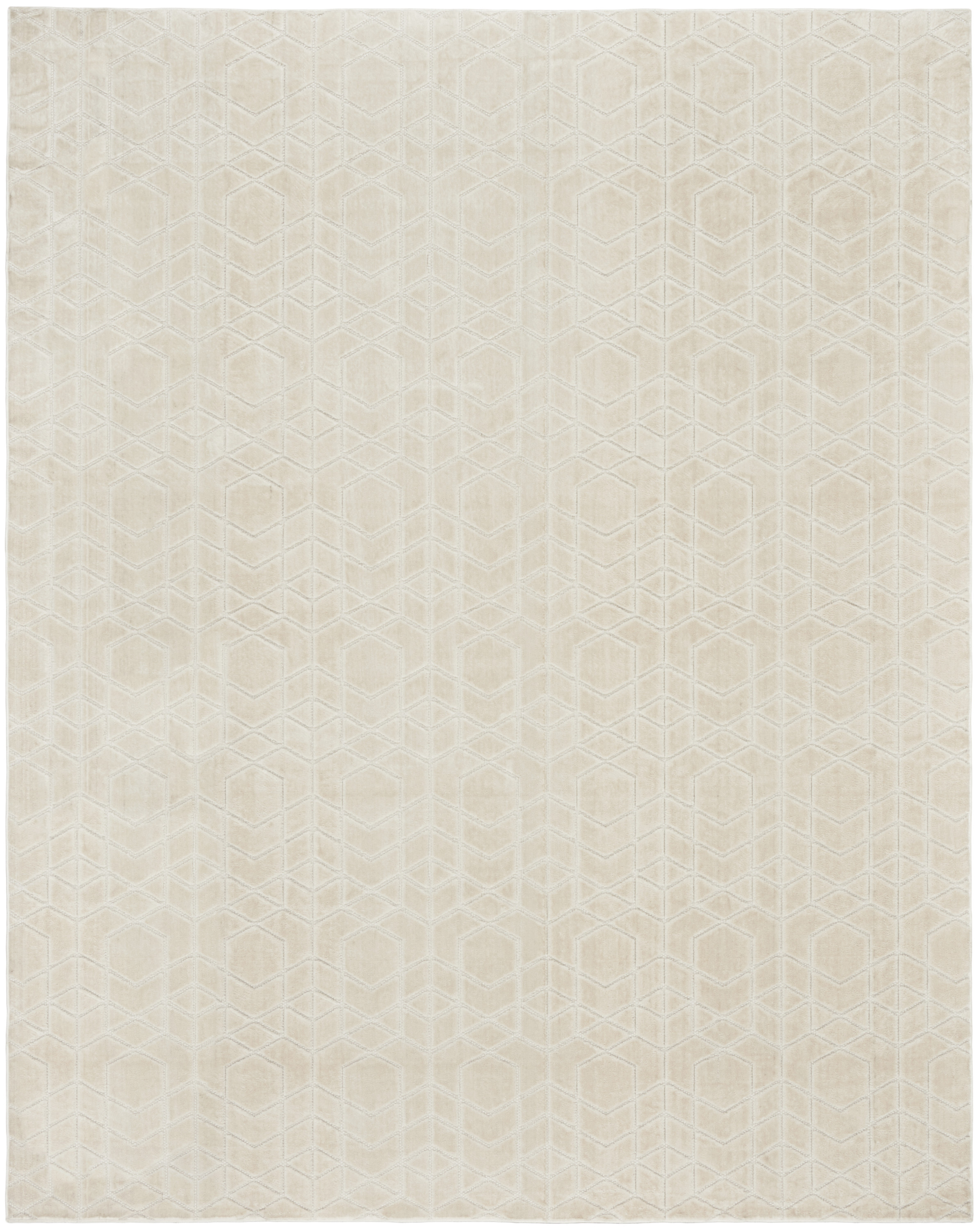 Nourison Washable Charm 9' x 12' Ivory Modern Indoor Rug