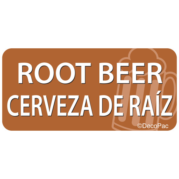 Root Beer/Cerveza de Raíz Promotional Label