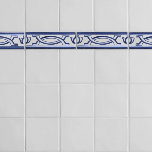 17th century: maiolica de delft | mezza border | cavalletta 