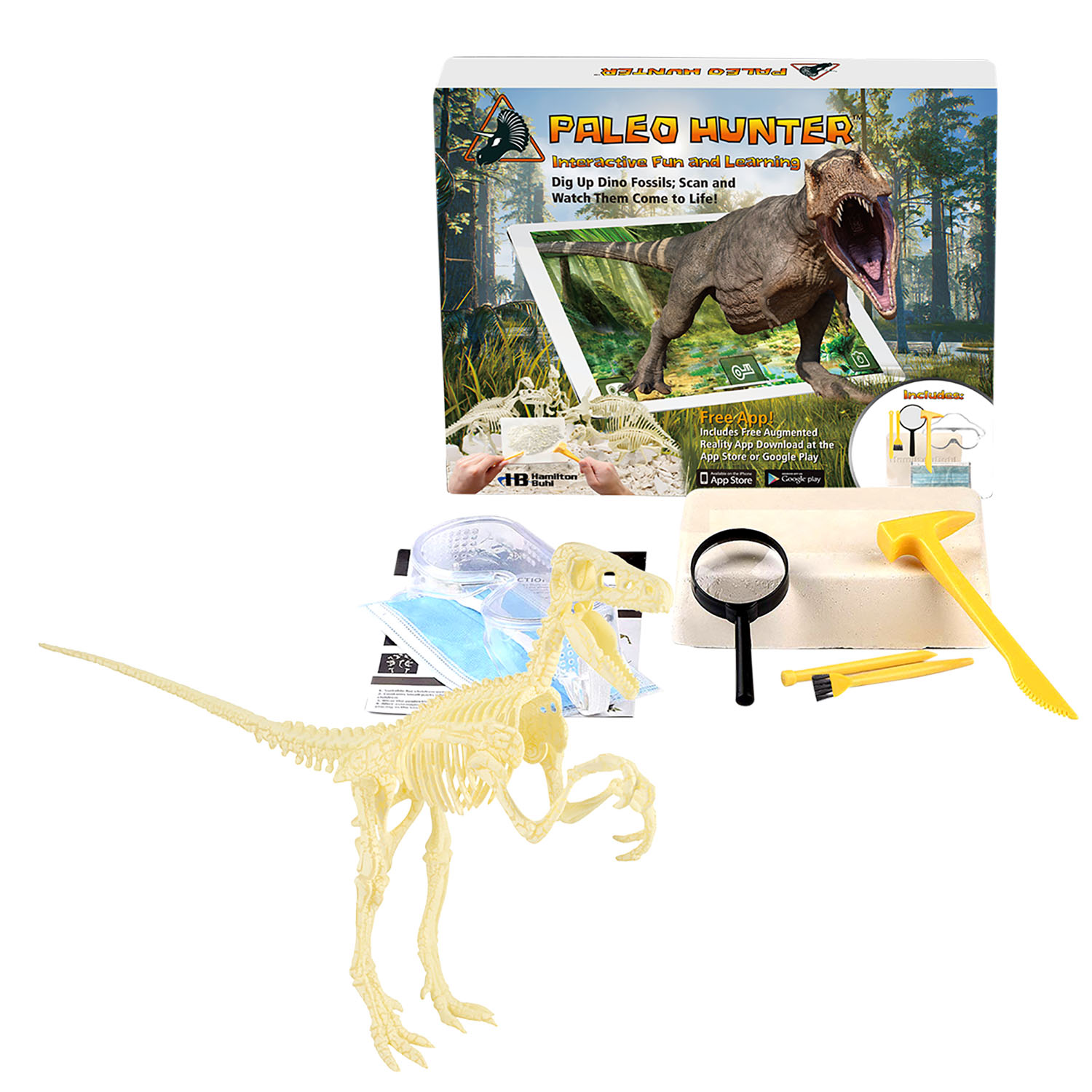 HamiltonBuhl Paleo Hunter Dig Kit for STEAM Education - Velociraptor Rex