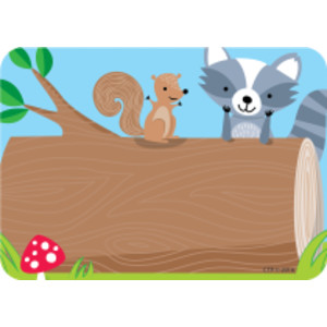 Woodland Friends Name Tag Labels, 36 Per Pack