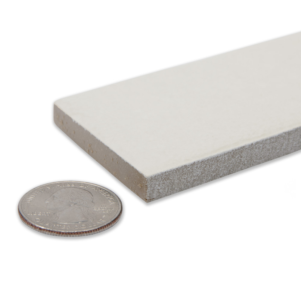 Tucson Total White 1-7/8 in. x 17-3/4 in. Porcelain Floor and Wall Tile