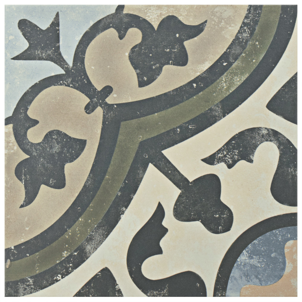 Evoque Carthusian 9-3/4 in. x 9-3/4 in. Porcelain Floor and Wall Tile