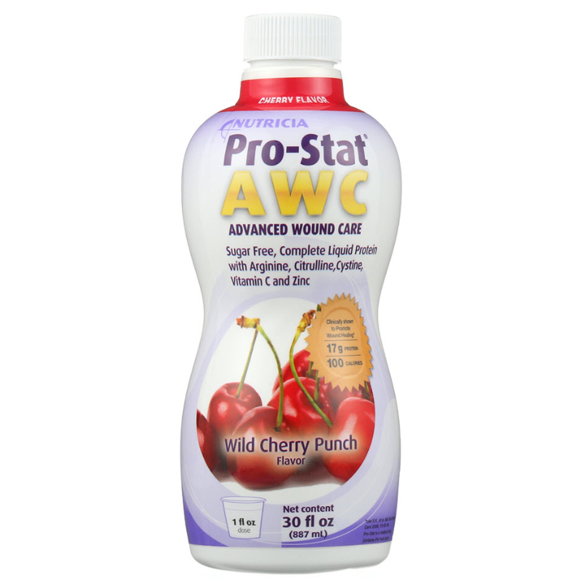 Pro-Stat AWC Wild Cherry Punch Complete Liquid Protein, 30-ounce Bottle MK 625365