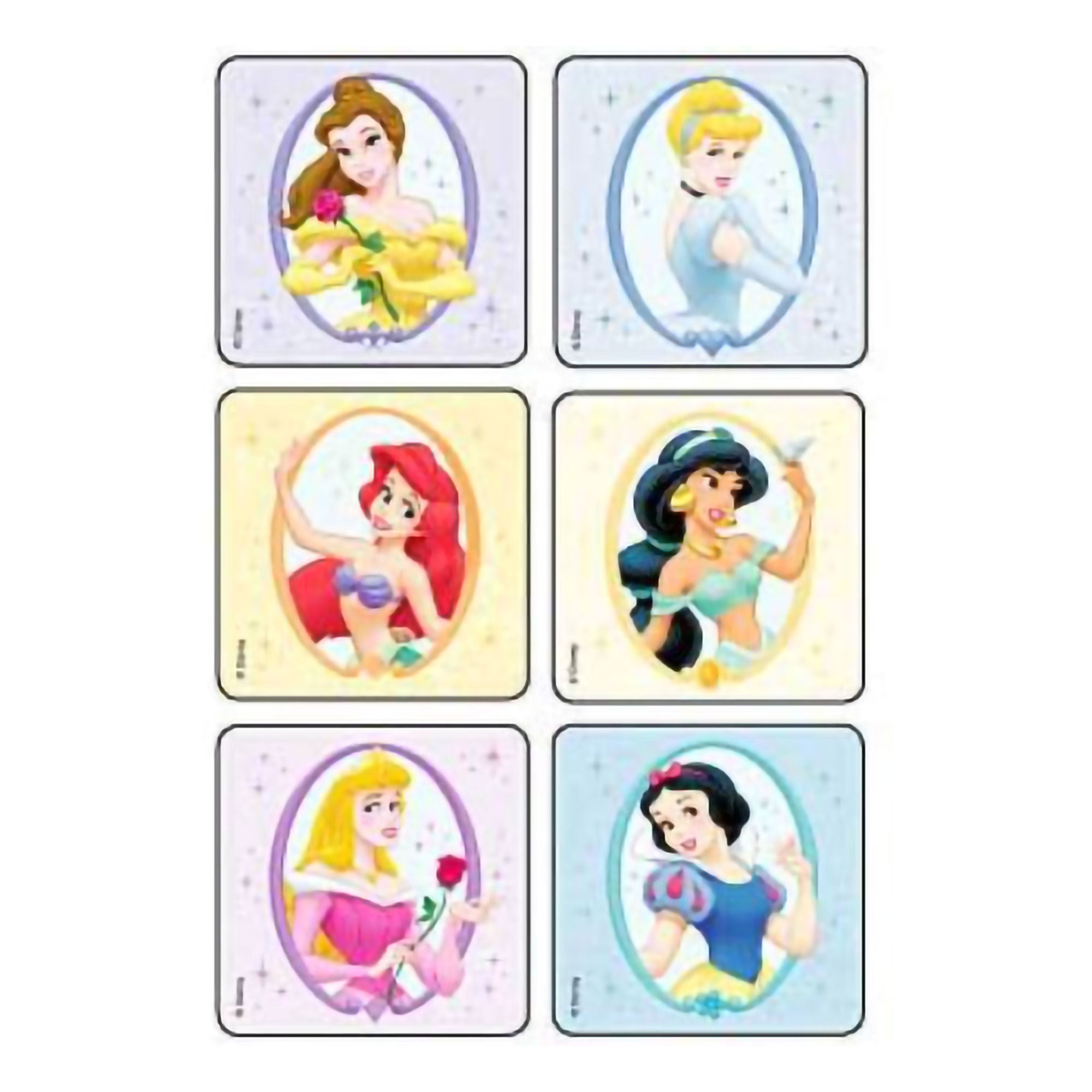 Sticker Disney® 90 per Unit Disney Princesses 2-1/2 X 2-1/2 Inch