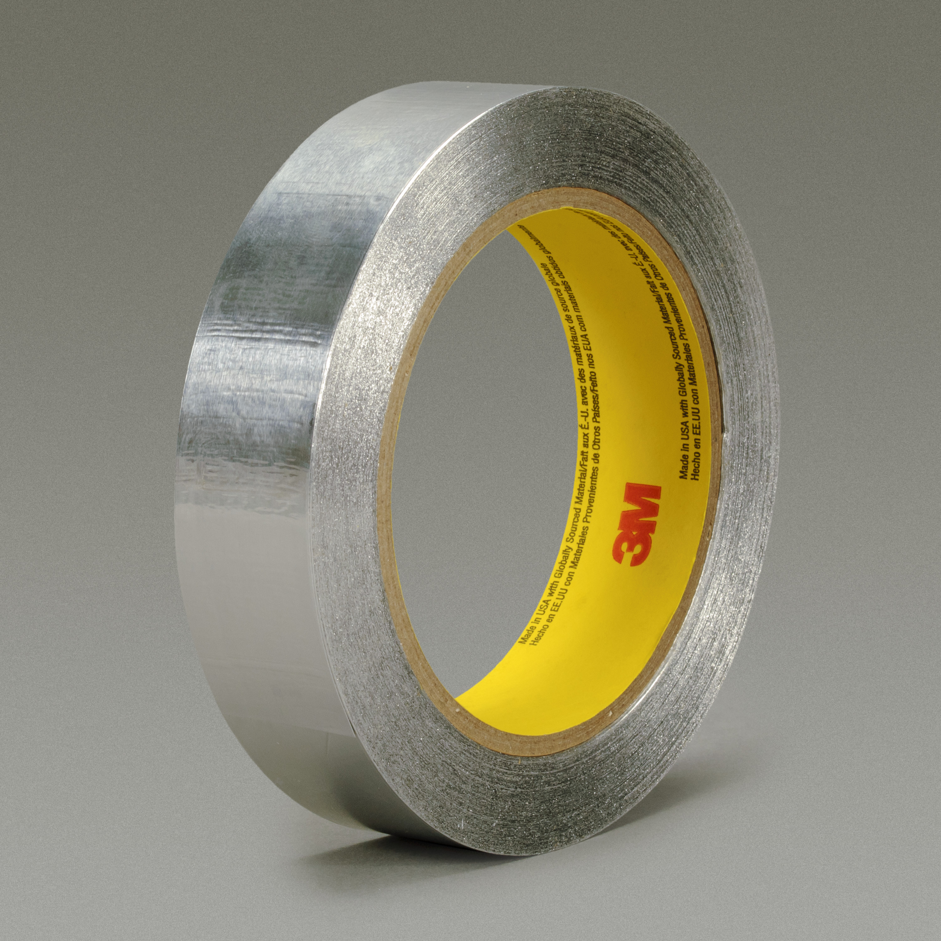 3M™ Aluminum Foil Tape 425, Silver, 1 in x 60 yd, 4.6 mil, 36 rolls per
case