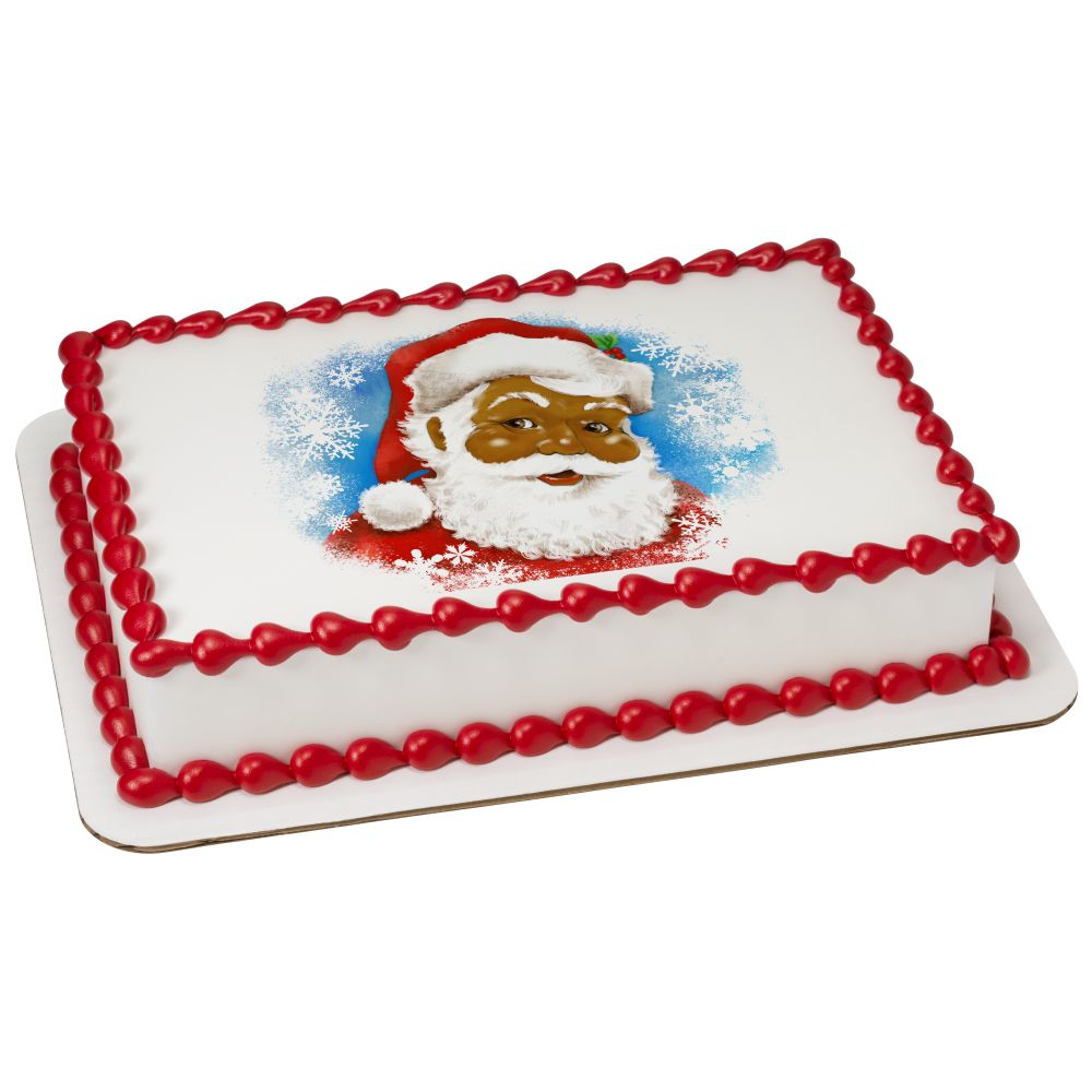 Image Cake Classic Santa African American
