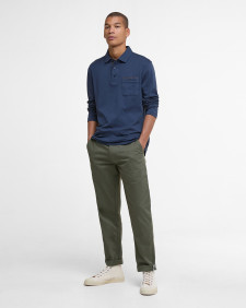 Suede Sateen Tailored Trousers 