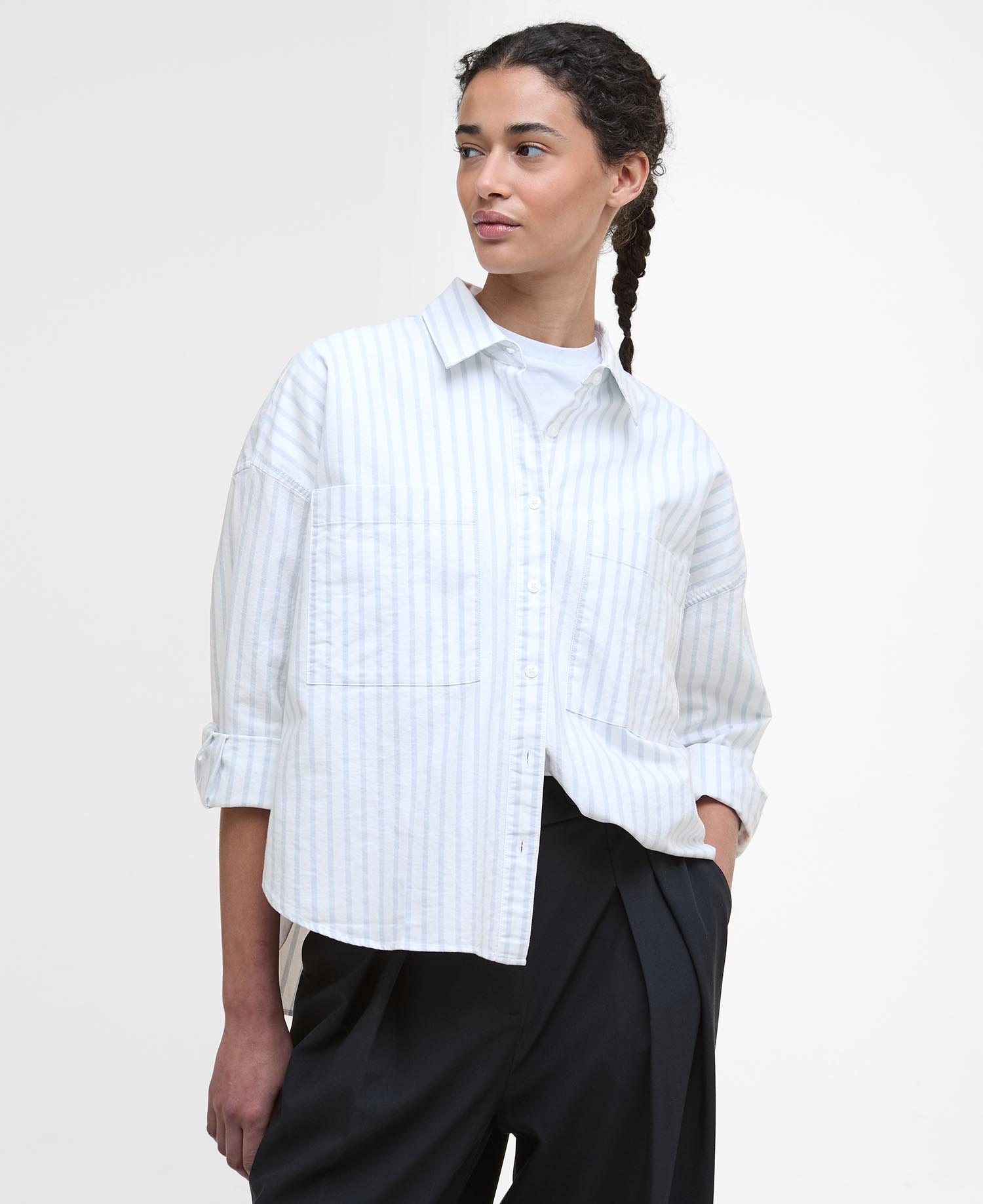 Camicia Lavensdale con motivo a righe dalla vestibilità comoda image number 0