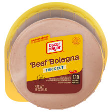 Oscar Mayer Thick Cut Beef Bologna, 16 oz Pack