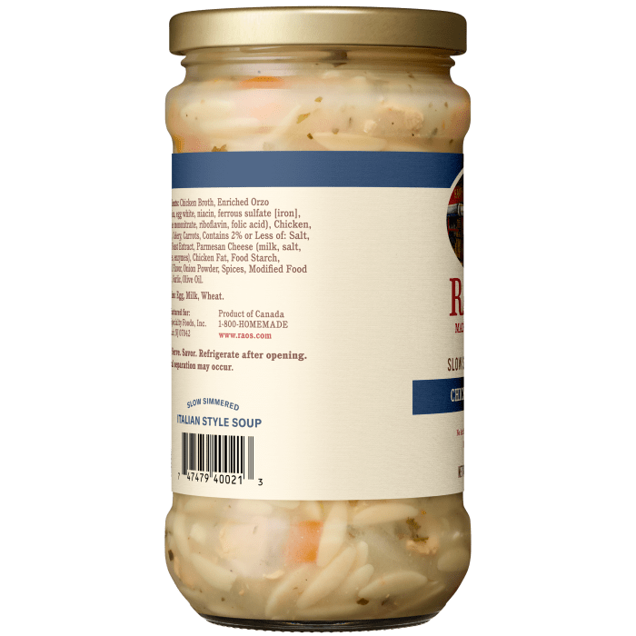 Chicken & Orzo Soup, 15.7 oz - Left Image