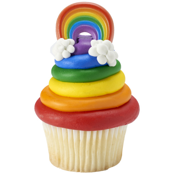 Traditional Rainbow Cupcake Rings
