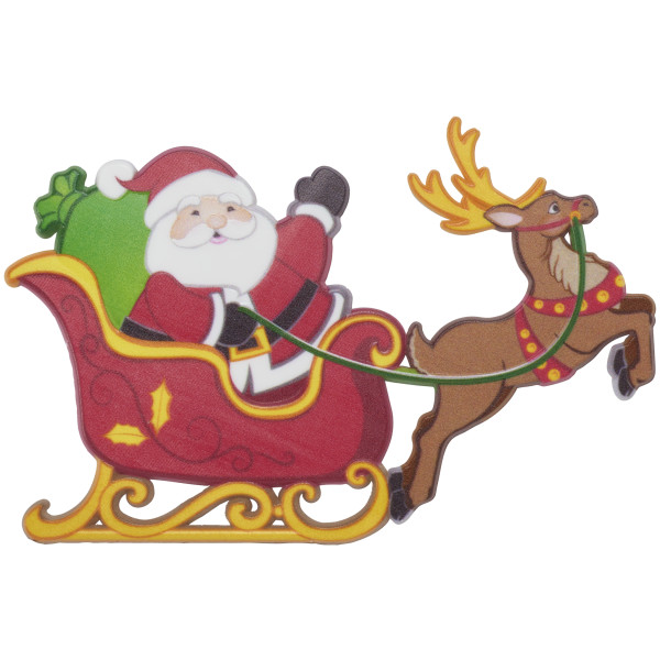 Santa and Reindeer Layon