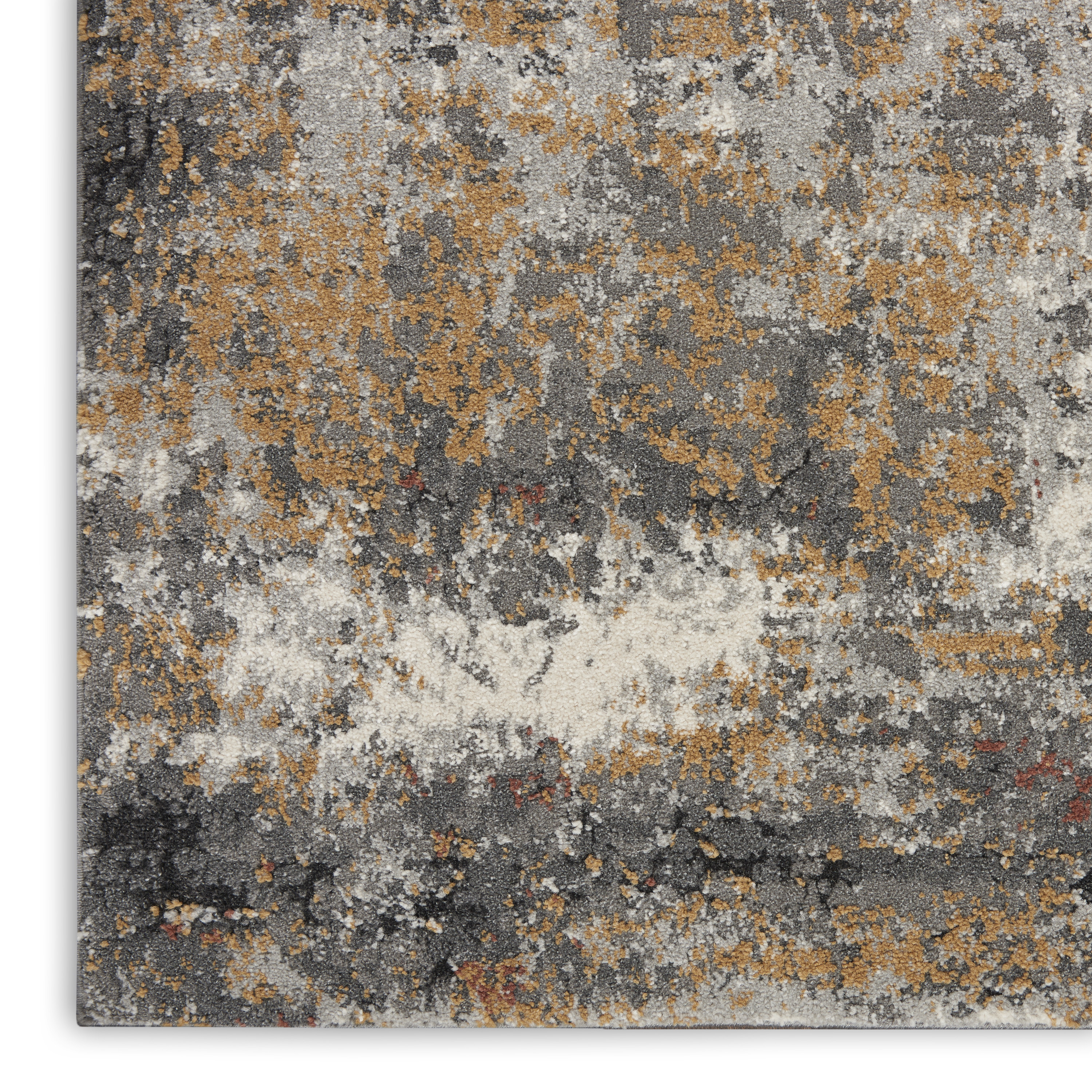 Nourison Tangra 9' x 12' Grey Multicolor Modern Indoor Rug