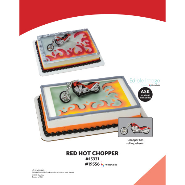 Red Hot Chopper The Magic of Cakes® PhotoCake® Enhanced Background and Icing Page