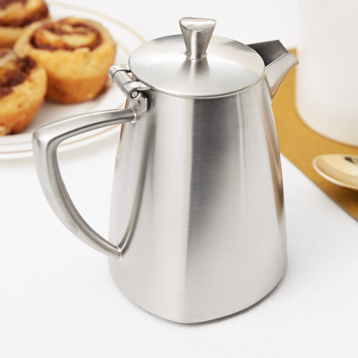 9-ounce Triennium™ stainless steel covered creamer in satin finish