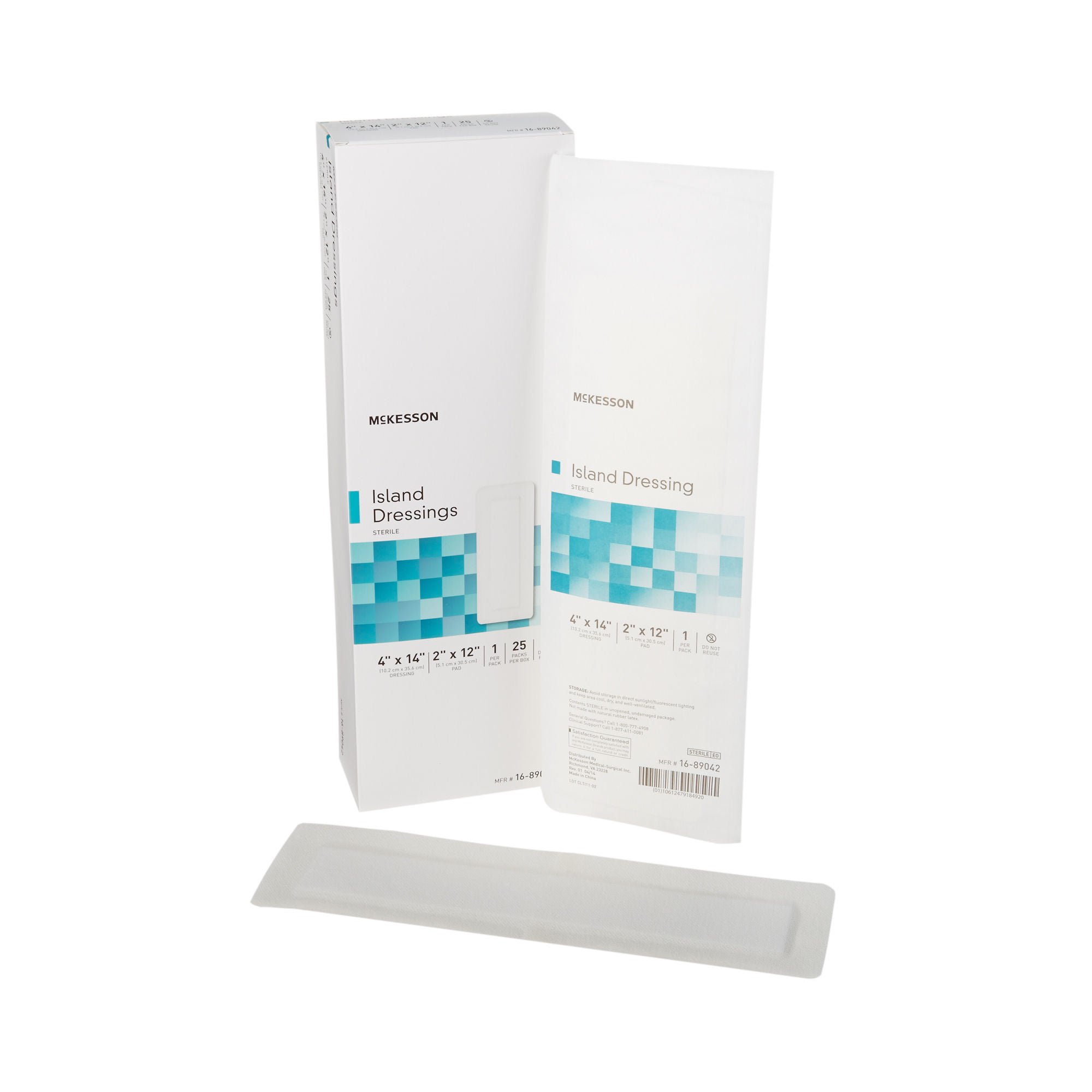 McKesson White Adhesive Dressing, 4 x 14 Inch