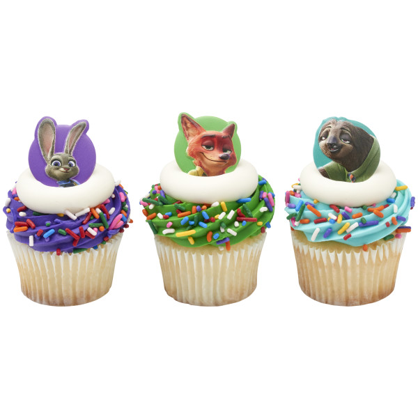 Disney's Zootopia Visit Zootopia Cupcake Rings