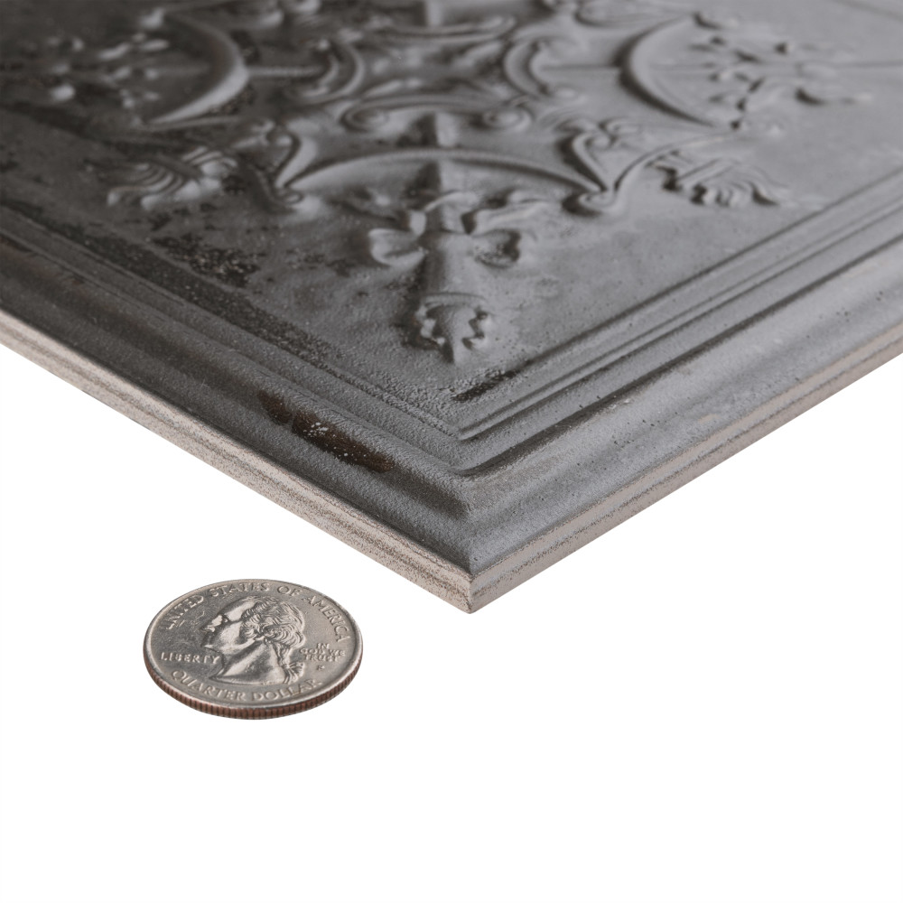 Fitz Lead 8 in. x 8 in. Ceramic Wall Tile