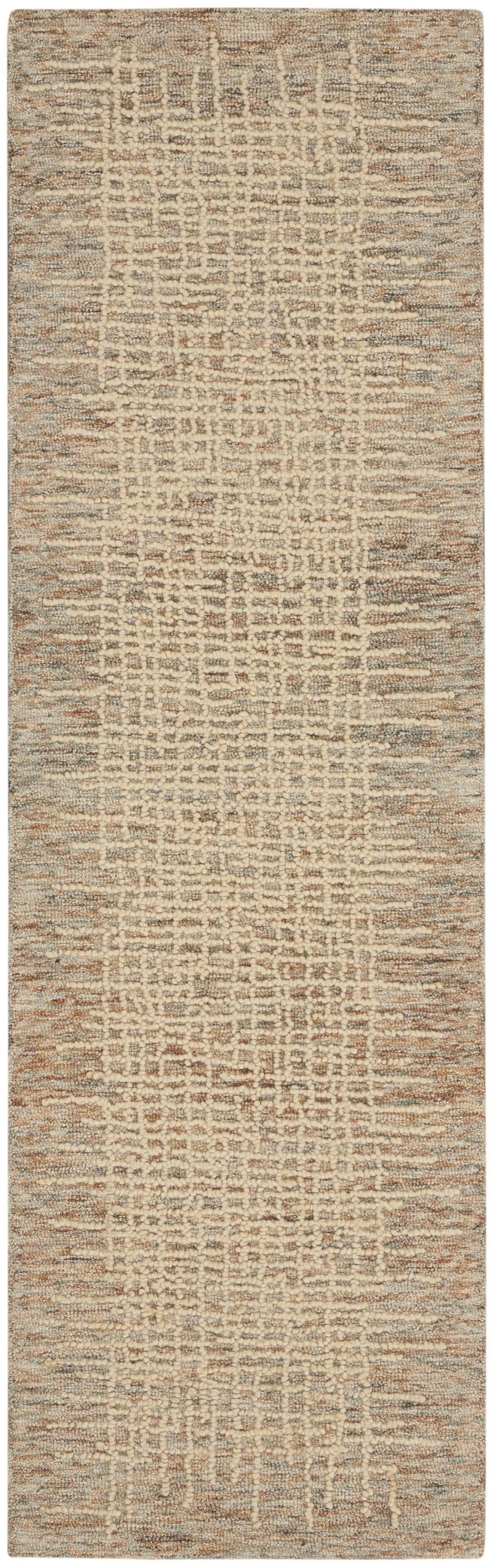 Nourison Colorado 2'3" x 7'6" Beige Multicolor Rustic Indoor Rug