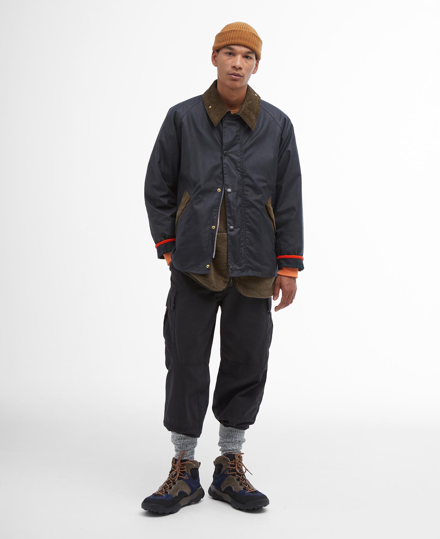 Barbour x Flower Mountain Oversized Transport Waxed Jacket image number 1