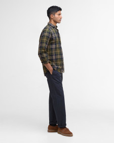 Edgar Tailored Long-Sleeved Shirt Olive