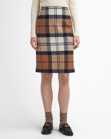 Rosa Tartan Midi Skirt Hessian Tartan