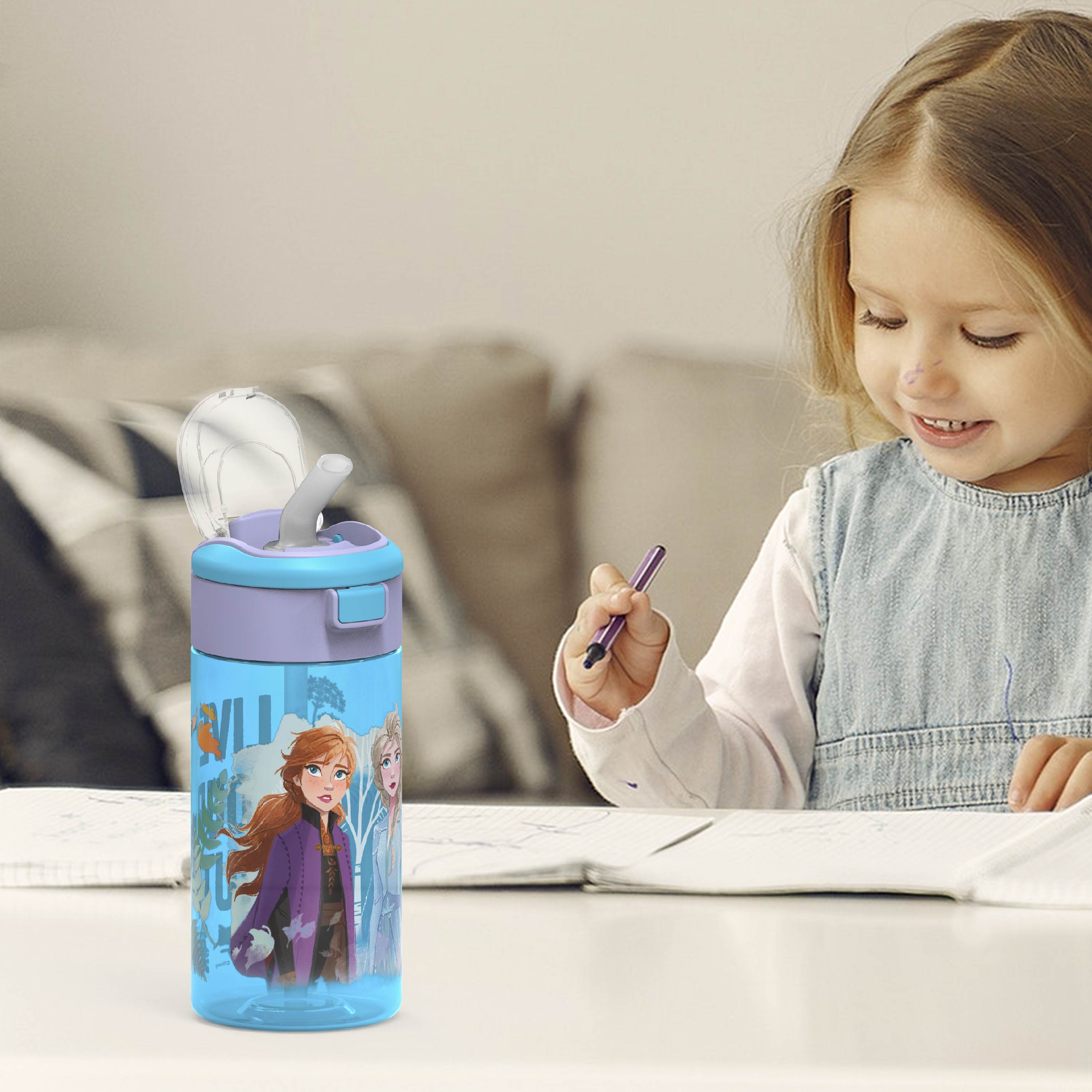 Disney Frozen 2 Movie 18 ounce Reusable Plastic Water Bottle, Anna & Elsa slideshow image 5 Disney Frozen 2 Movie 18 ounce Reusable Plastic Water Bottle, Anna & Elsa slideshow image 5